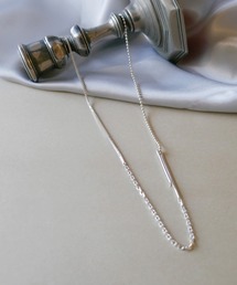 e.m.（イーエム）の「SILVER925 ミックスロングネックレスB/レディース/メンズ 24ss（ネックレス）」