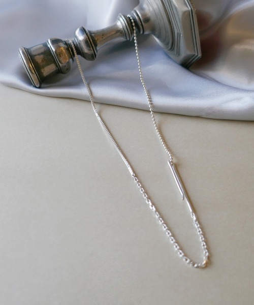 e.m.(イーエム)の「SILVER925 ミックスロングネックレスB/レディース/メンズ 24ss(ネックレス・レディース・シルバー・FREE)」の1枚目の写真