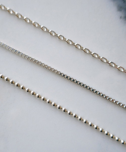 e.m.(イーエム)の「SILVER925 ミックスロングネックレスB/レディース/メンズ 24ss(ネックレス・レディース・シルバー・FREE)」の3枚目の写真