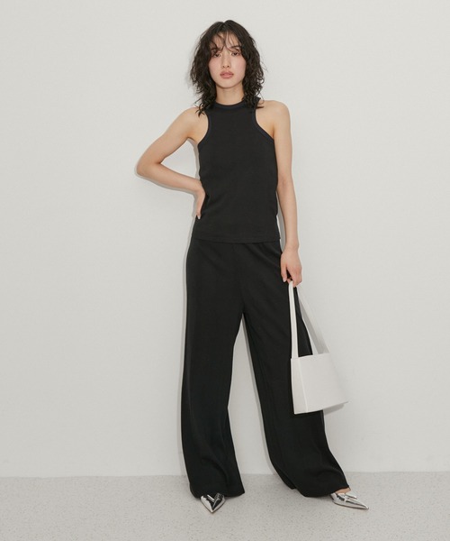 MILLER（ミラー）の「【Miller for ADAM ET ROPE'】Wide Pants（その他パンツ・レディース・ネイビー/ブラウン/ブラック・FREE）」の4枚目の写真