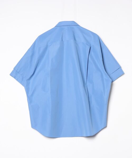 SOFTHYPHEN（ソフトハイフン）の「DOUBLE FRONT OVER SIZED SIGNATURE S/S SHIRT（シャツ/ブラウス・メンズ・ホワイト/サックスブルー・01/02/03）」の3枚目の写真