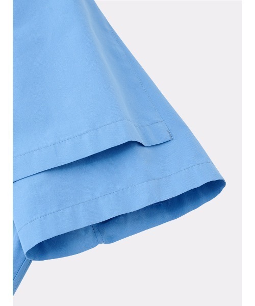 SOFTHYPHEN（ソフトハイフン）の「DOUBLE FRONT OVER SIZED SIGNATURE S/S SHIRT（シャツ/ブラウス・メンズ・ホワイト/サックスブルー・01/02/03）」の4枚目の写真