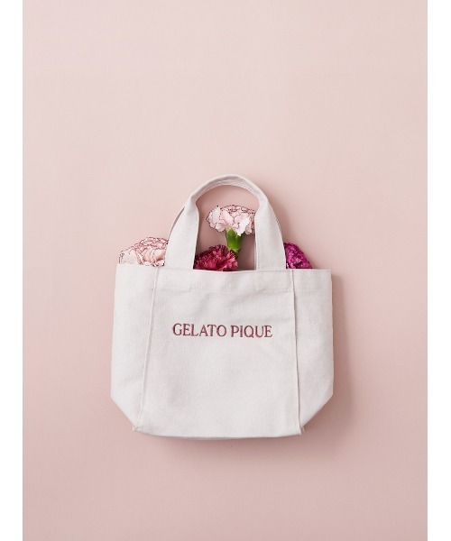 ジェラートピケ ランチトート タッパーセット マルチーズ ジェラートピケ gelato pique 3柄ランチトート （NVY