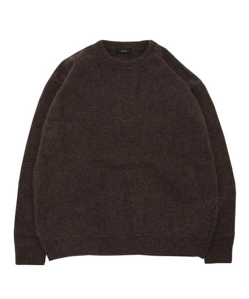 alvana（アルヴァナ）の「【alvana】5G WOOL KNIT（ニット/セーター・メンズ・ダークブラウン/ブラック・4）」の2枚目の写真