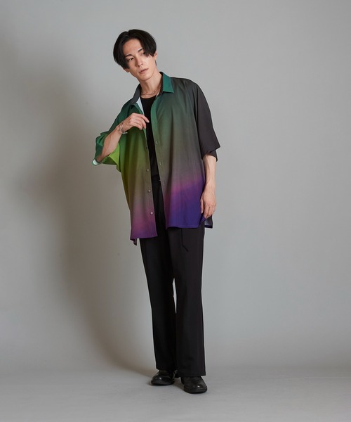 NO ID.（ノーアイディ）の「グラデーションプリントドルマンスリーブ