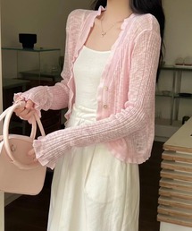 【UVケア】ショート丈カーディガン