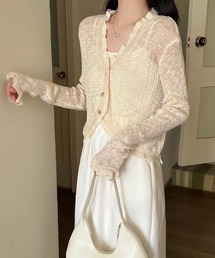 【UVケア】ショート丈カーディガン
