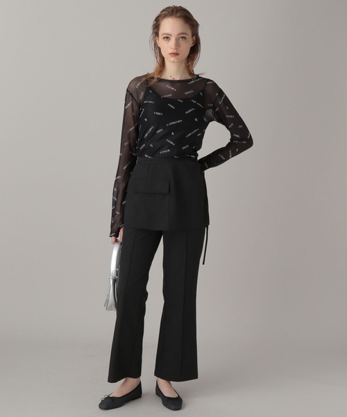 FOREVER 21（フォーエバー トゥエンティーワン）の「【2024SS】ラップスカート付きフレアパンツ（その他パンツ・レディース・グレー/ブラック/ベージュ・SMALL/MEDIUM）」の10枚目の写真