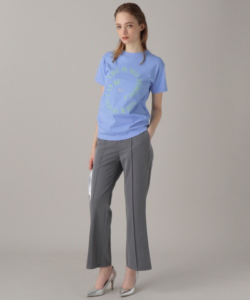 FOREVER 21（フォーエバー トゥエンティーワン）の「【2024SS】ラップスカート付きフレアパンツ（その他パンツ・レディース・グレー/ブラック/ベージュ・SMALL/MEDIUM）」の4枚目の写真