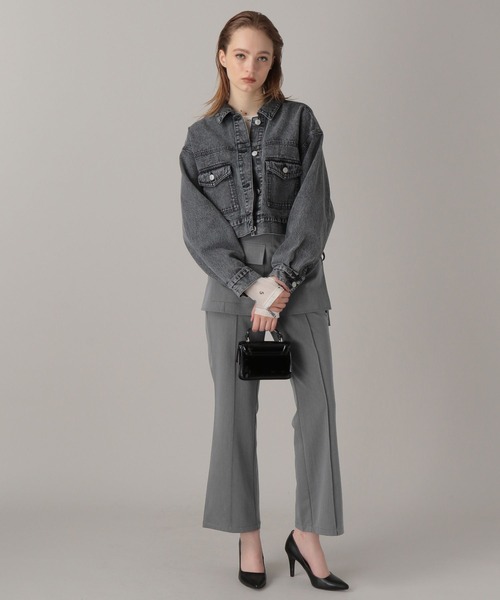 FOREVER 21（フォーエバー トゥエンティーワン）の「【2024SS】ラップスカート付きフレアパンツ（その他パンツ・レディース・グレー/ブラック/ベージュ・SMALL/MEDIUM）」の9枚目の写真