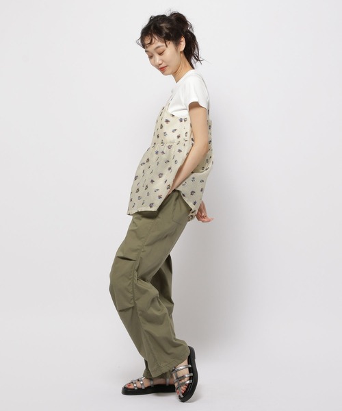 niko and...(ニコアンド)の「ジャガードペプラムキャミソール(キャミソール・レディース・ブラック/アイボリー・FREE)」の6枚目の写真