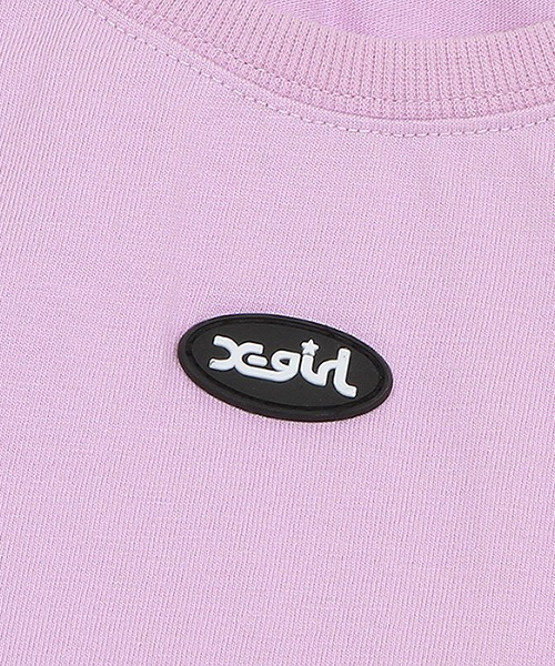 X-girl Stages(エックスガールステージス)の「シアーラインバックロゴSETUP(Tシャツ/カットソー・キッズ・ラベンダー/ブラック・90cm/100cm/110cm/120cm/130cm/140cm)」の18枚目の写真