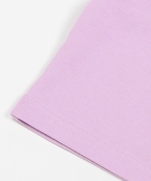 X-girl Stages(エックスガールステージス)の「シアーラインバックロゴSETUP(Tシャツ/カットソー・キッズ・ラベンダー/ブラック・90cm/100cm/110cm/120cm/130cm/140cm)」の19枚目の写真