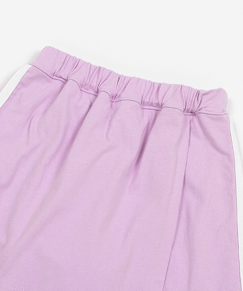 X-girl Stages(エックスガールステージス)の「シアーラインバックロゴSETUP(Tシャツ/カットソー・キッズ・ラベンダー/ブラック・90cm/100cm/110cm/120cm/130cm/140cm)」の21枚目の写真