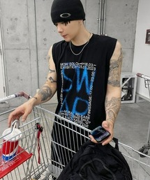 HOLY IN CODE（ホーリーインコード）の「HOLY IN CODE No.0257 spray printing sleeveless（タンクトップ・メンズ）」