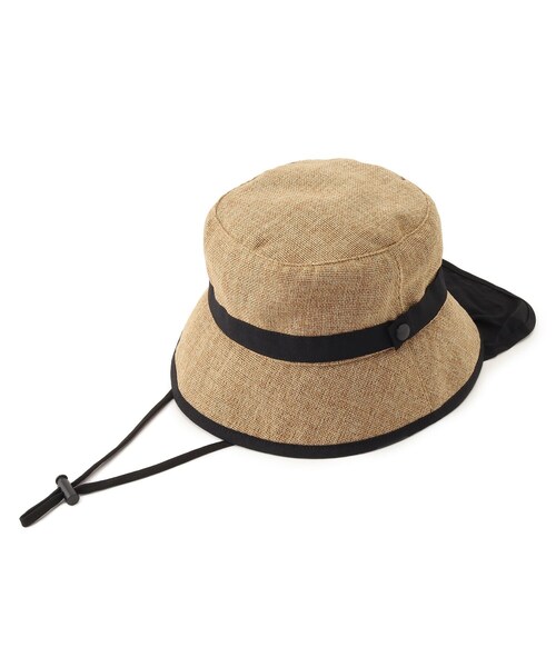 SHOO・LA・RUE（シューラルー）の「◆【親子リンク】日よけ付きHAT（ハット・キッズ・ベージュ/ブラック・99）」の6枚目の写真