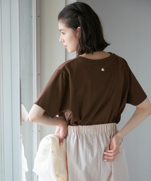 ROPE' PICNIC(ロペピクニック)の「【Pino meets ROPE' PICNIC】PinoロゴひんやりTシャツ(Tシャツ/カットソー・レディース・ホワイト/ダークブラウン/ベージュ・38)」の19枚目の写真