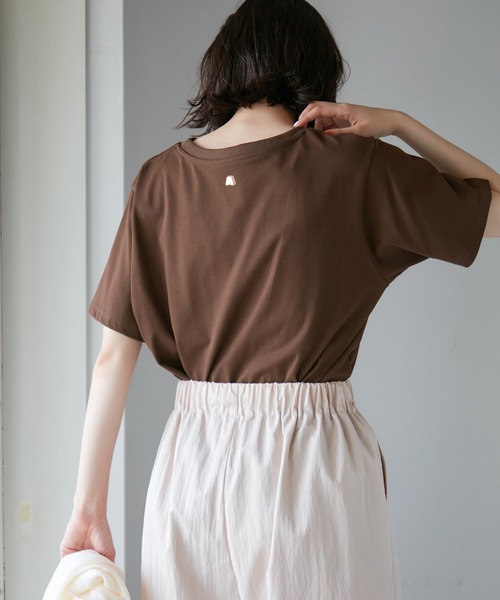 ROPE' PICNIC(ロペピクニック)の「【Pino meets ROPE' PICNIC】PinoロゴひんやりTシャツ(Tシャツ/カットソー・レディース・ホワイト/ダークブラウン/ベージュ・38)」の20枚目の写真