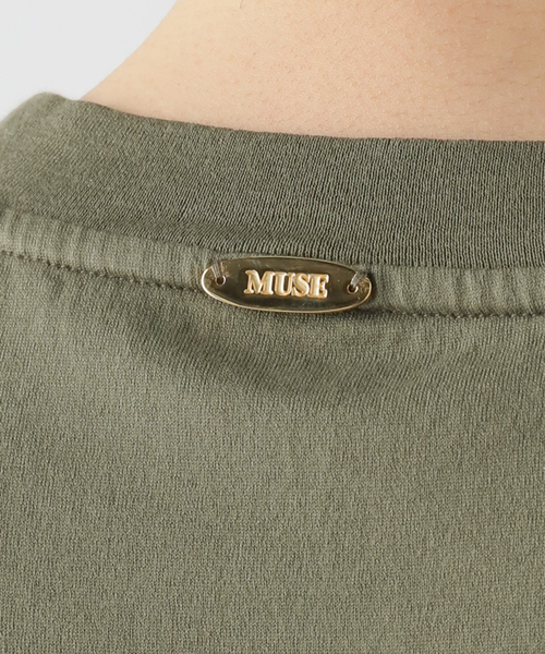 Deuxieme Classe（ドゥーズィエムクラス）の「Mme.CREW Tシャツ（Tシャツ/カットソー・レディース・カーキ/スカイブルー/ベージュ・FREE）」の12枚目の写真