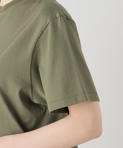 新品ドゥーズィエムクラス　Mme.CREW Tシャツ　カットソー　半袖　カーキ Deuxieme Classe tシャツ Mme.CREW Tシャツ レディース