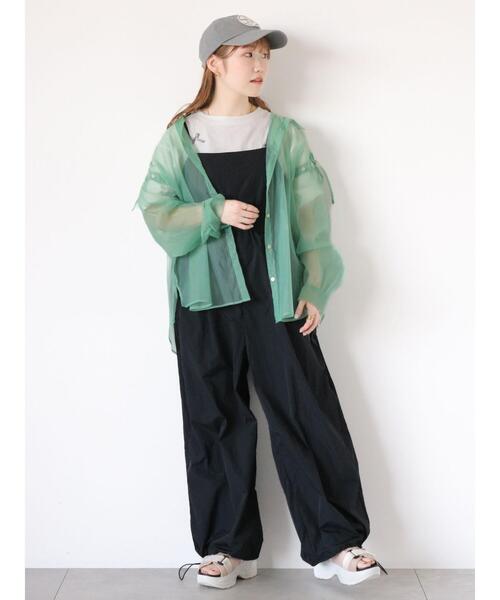 ehka sopo(エヘカソポ)の「リボンTシャツ(Tシャツ/カットソー・レディース・サックスブルー/ブラック/オフホワイト・F)」の17枚目の写真