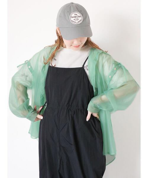 ehka sopo(エヘカソポ)の「リボンTシャツ(Tシャツ/カットソー・レディース・サックスブルー/ブラック/オフホワイト・F)」の16枚目の写真