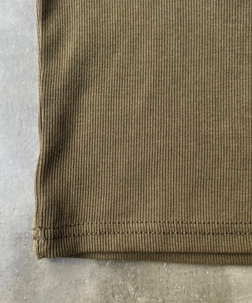 SHAGGIE（シャギー）の「ラインストーン付ピグメントアメスリタンクトップ（タンクトップ・レディース・ブルー/カーキ/ブラウン・FREE）」の16枚目の写真