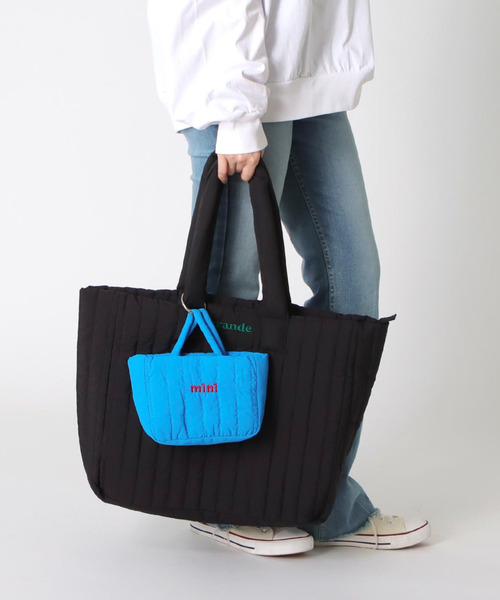 スリーフォータイム Three Four Time トリムレザープリーツBAG