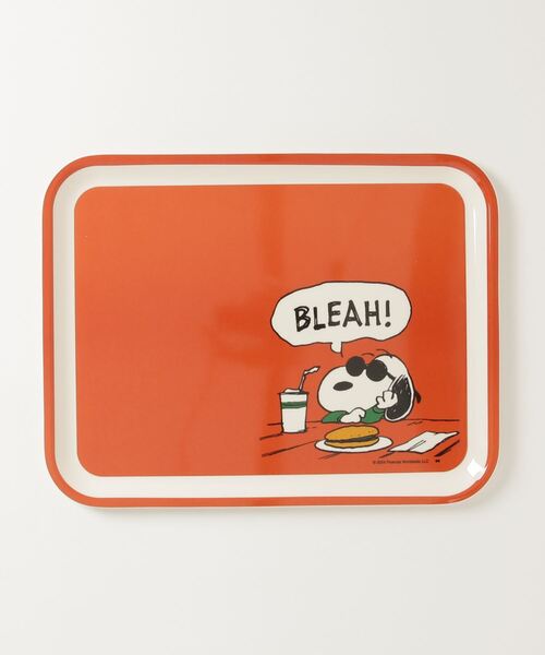ガラクタ貿易(ガラクタボウエキ)の「029 PEANUTS MELAMINE TRAY / ピーナッツ メラミン トレイ (M)(その他雑貨・メンズ・ブルー/レッド・FREE)」の2枚目の写真