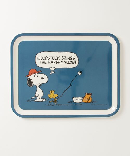 ガラクタ貿易(ガラクタボウエキ)の「029 PEANUTS MELAMINE TRAY / ピーナッツ メラミン トレイ (M)(その他雑貨・メンズ・ブルー/レッド・FREE)」の1枚目の写真