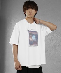 【MinoriTY】NuanceColorPrintTee 半袖Tシャツ カットソー メンズ ビッグシルエット オーバーサイズ ルーズフィット 夏服