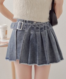 Chico（チコ）の「【2サイズ展開/新色追加】ラッププリーツミニスカパン（スカート・レディース）」