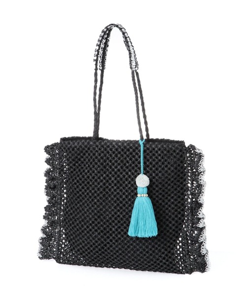 niko and...（ニコアンド）の「オリジナルフリルペーパートートバッグ（トートバッグ・レディース・ブラック/ナチュラル・0）」の20枚目の写真