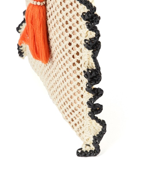 niko and...（ニコアンド）の「オリジナルフリルペーパートートバッグ（トートバッグ・レディース・ブラック/ナチュラル・0）」の5枚目の写真