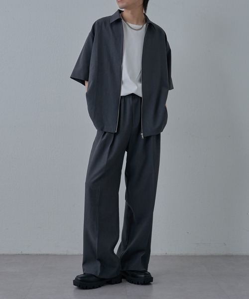 COLONY 2139（コロニートゥーワンスリーナイン）の「ドライエアーイージータックワイドパンツ（スラックス・メンズ・ブラック/グレー・LARGE/MEDIUM）」の22枚目の写真