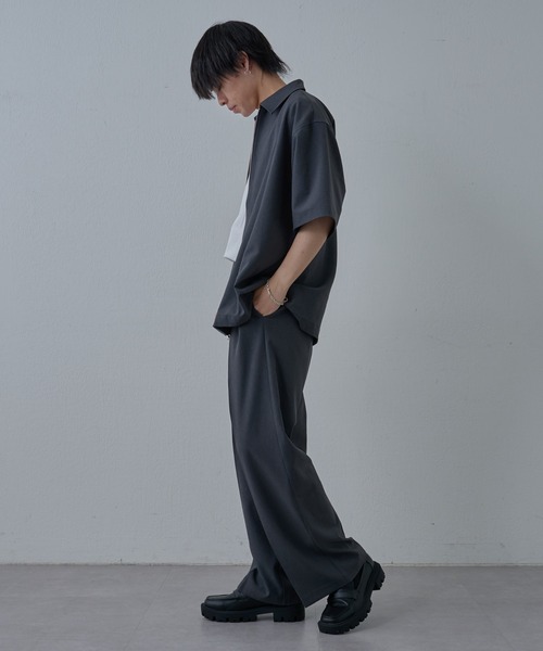COLONY 2139（コロニートゥーワンスリーナイン）の「ドライエアーイージータックワイドパンツ（スラックス・メンズ・ブラック/グレー・LARGE/MEDIUM）」の21枚目の写真