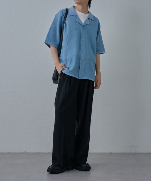 COLONY 2139（コロニートゥーワンスリーナイン）の「ドライエアーイージータックワイドパンツ（スラックス・メンズ・ブラック/グレー・LARGE/MEDIUM）」の17枚目の写真