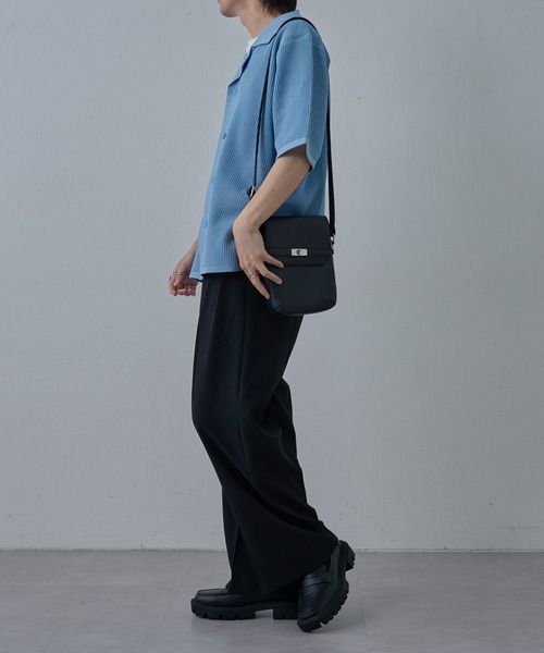 COLONY 2139（コロニートゥーワンスリーナイン）の「ドライエアーイージータックワイドパンツ（スラックス・メンズ・ブラック/グレー・LARGE/MEDIUM）」の16枚目の写真