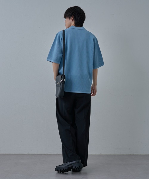 COLONY 2139（コロニートゥーワンスリーナイン）の「ドライエアーイージータックワイドパンツ（スラックス・メンズ・ブラック/グレー・LARGE/MEDIUM）」の15枚目の写真