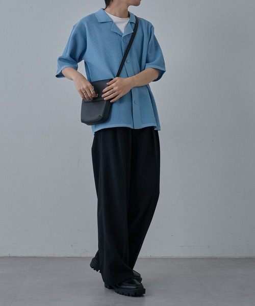 COLONY 2139（コロニートゥーワンスリーナイン）の「ドライエアーイージータックワイドパンツ（スラックス・メンズ・ブラック/グレー・LARGE/MEDIUM）」の14枚目の写真