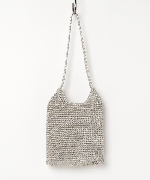MAISON mou(メゾンムー)の「【Swaraj/スワラージ】MACRAME METALIC BAG(手編み)ワンハンドル(ハンドバッグ・レディース・ピンク系その他/その他1/ゴールド/ブラック/シルバー/ブルー・FREE)」の7枚目の写真