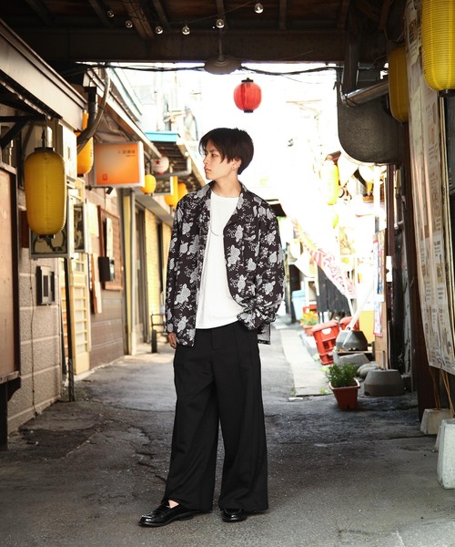 ZIP FIVE(ジップファイブ)の「【NATURE GLOBE】 総柄 オープンカラー 長袖 シャツ / 柄シャツ(シャツ/ブラウス・メンズ・ブラック/ブラック系/ライトグレー/ホワイト・MEDIUM/LARGE/X-LARGE)」の14枚目の写真
