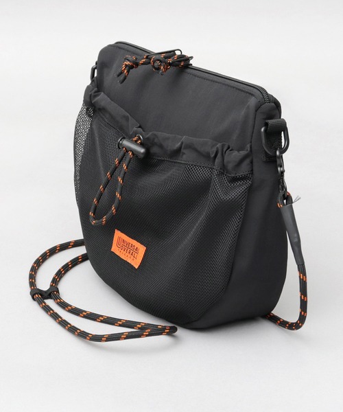 UNIVERSAL OVERALL（ユニバーサルオーバーオール）の「撥水加工 ナイロン フロントメッシュポケット ザイルコード ショルダーバッグ（ショルダーバッグ・メンズ・ブラック/ライトグレー/モカ・FREE）」の18枚目の写真