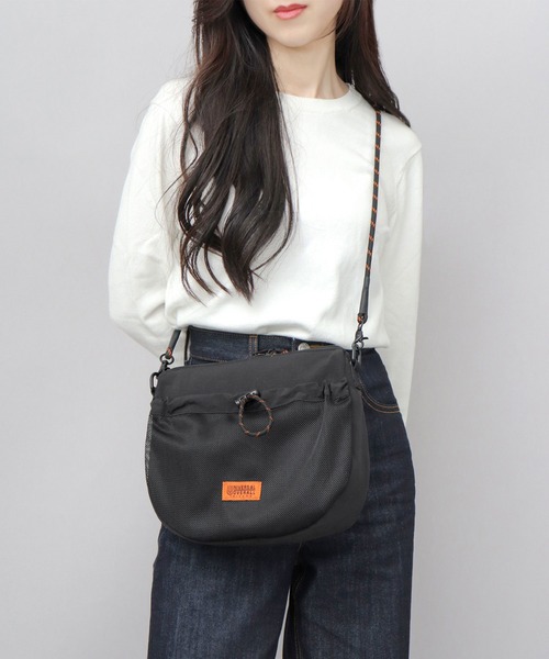 撥水加工 ナイロン フロントメッシュポケット ザイルコード