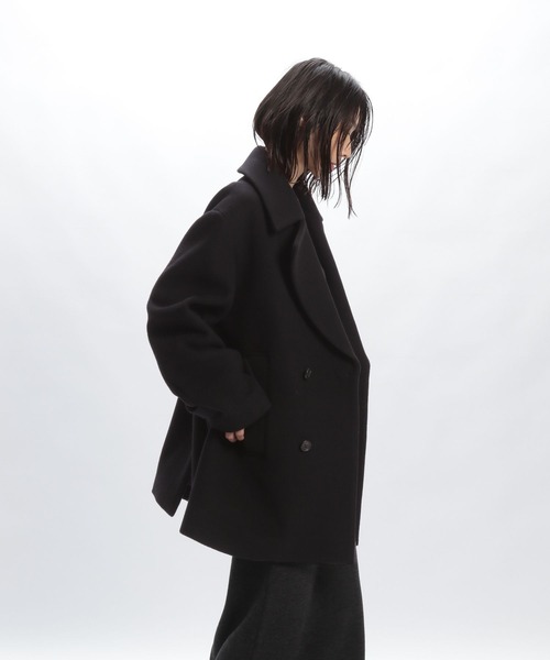 STERNBERG(スタンバーグ)の「100'sウールビッグダブルジャケット(ピーコート・レディース・ブラック・MEDIUM/LARGE)」の19枚目の写真