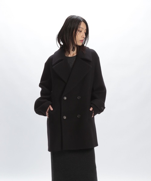 STERNBERG(スタンバーグ)の「100'sウールビッグダブルジャケット(ピーコート・レディース・ブラック・MEDIUM/LARGE)」の18枚目の写真