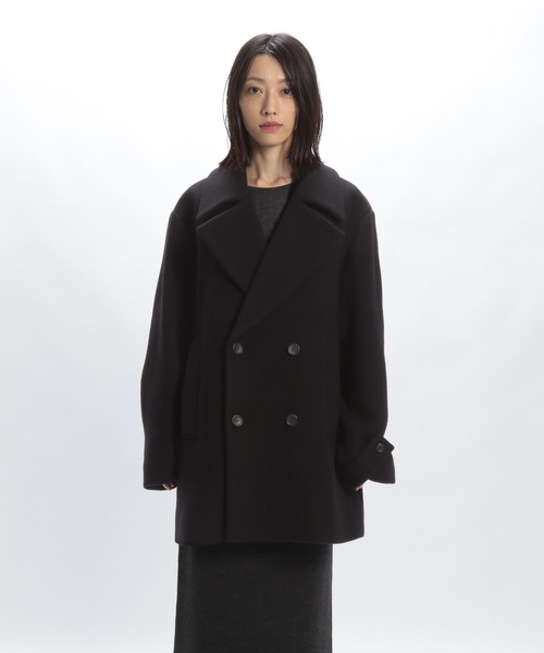 STERNBERG(スタンバーグ)の「100'sウールビッグダブルジャケット(ピーコート・レディース・ブラック・MEDIUM/LARGE)」の15枚目の写真