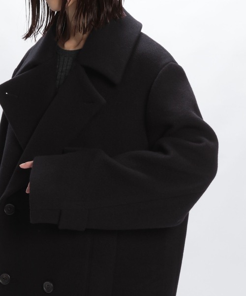 STERNBERG(スタンバーグ)の「100'sウールビッグダブルジャケット(ピーコート・レディース・ブラック・MEDIUM/LARGE)」の7枚目の写真