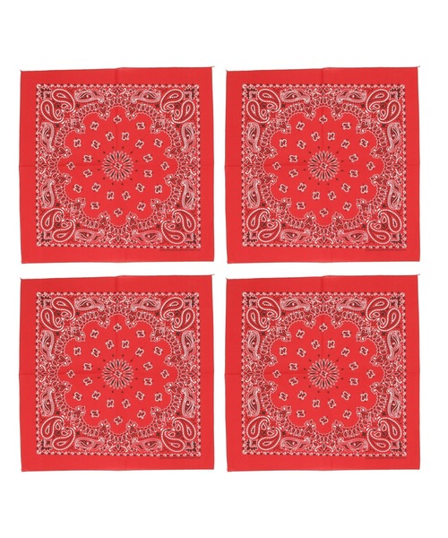 HAV-A-HANK(ハバハンク )の「HAV-A-HANK ハバハンク ペイズリー バンダナ 4枚セット(バンダナ/スカーフ・メンズ・その他1/ブラック/ホワイト/ネイビー/レッド/その他2/ブラック×レッド/その他3・FREE)」の5枚目の写真