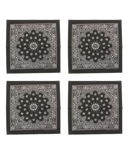 HAV-A-HANK(ハバハンク )の「HAV-A-HANK ハバハンク ペイズリー バンダナ 4枚セット(バンダナ/スカーフ・メンズ・その他1/ブラック/ホワイト/ネイビー/レッド/その他2/ブラック×レッド/その他3・FREE)」の3枚目の写真